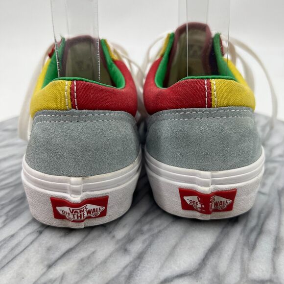 Vans Colorblock Sneakers Womens 6 Suede & Canvas Colorful Skateboarding Shoes - Picture 5 of 11